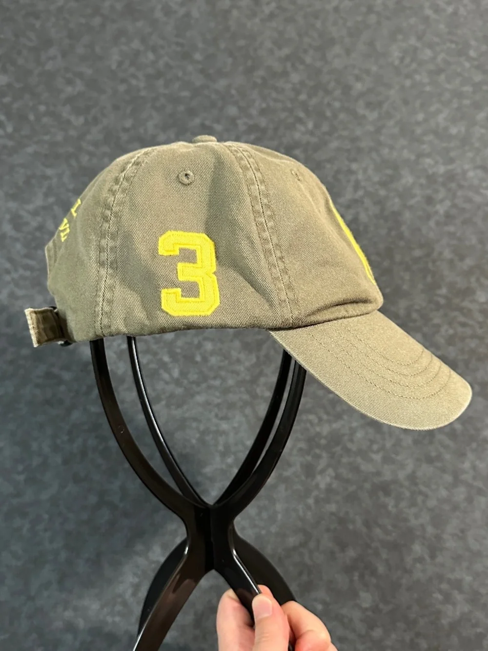 Polo Ralph Lauren MCMLXVII #3 Logo Embroidered Cotton Baseball Dad Hat Cap